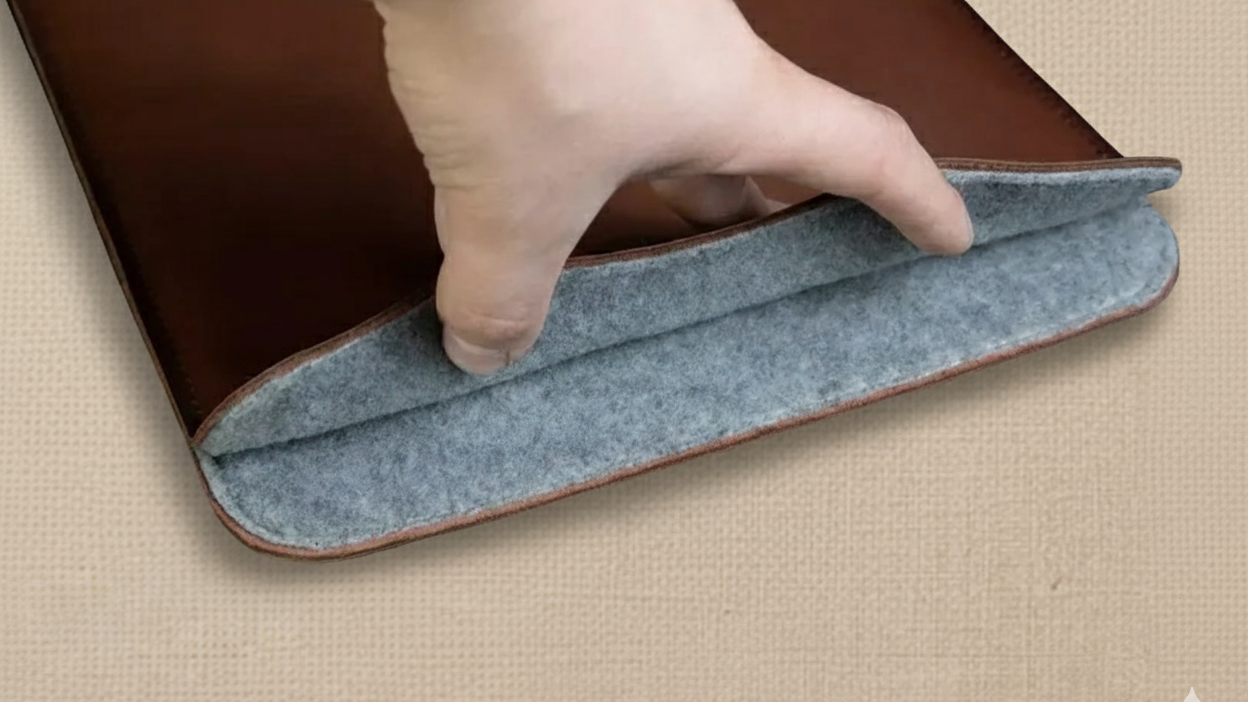 Minimalistische MacBook Air Hülle mit Filz