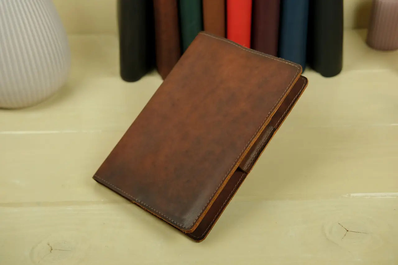 Leder A5-Notizbuchhülle zum Nachfüllen